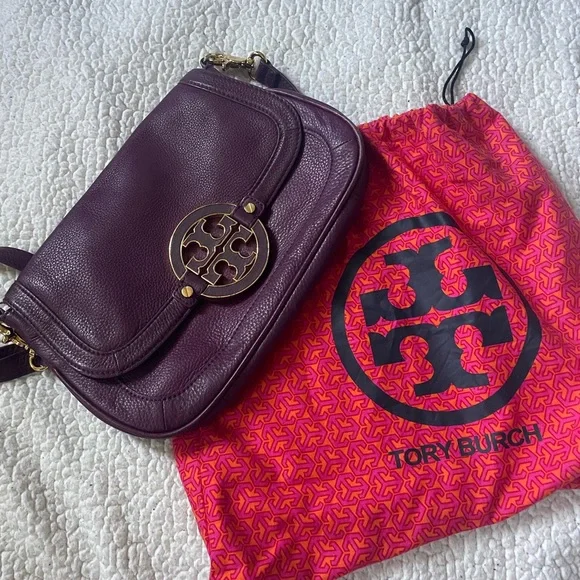 Tory Burch Deep Purple Shoulder Bag - Picture 4 of 5